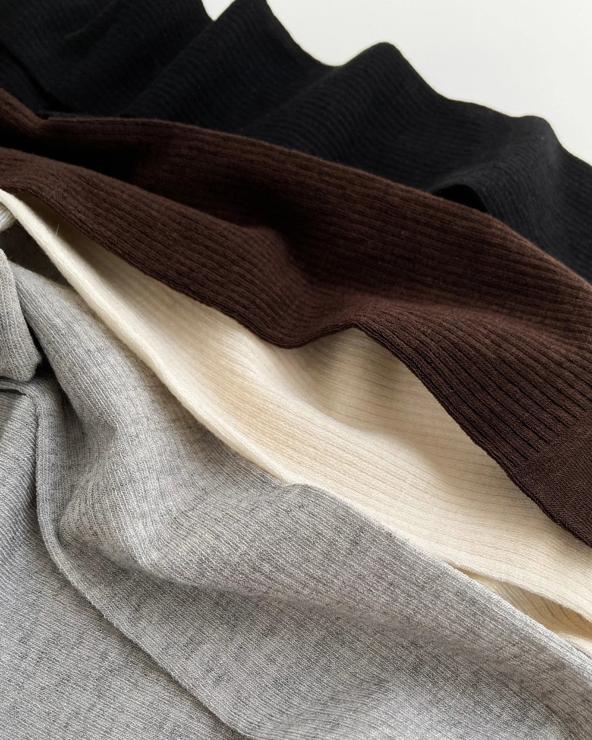 Women Cashmere Modal Blend Ribbed Slouchy Socks