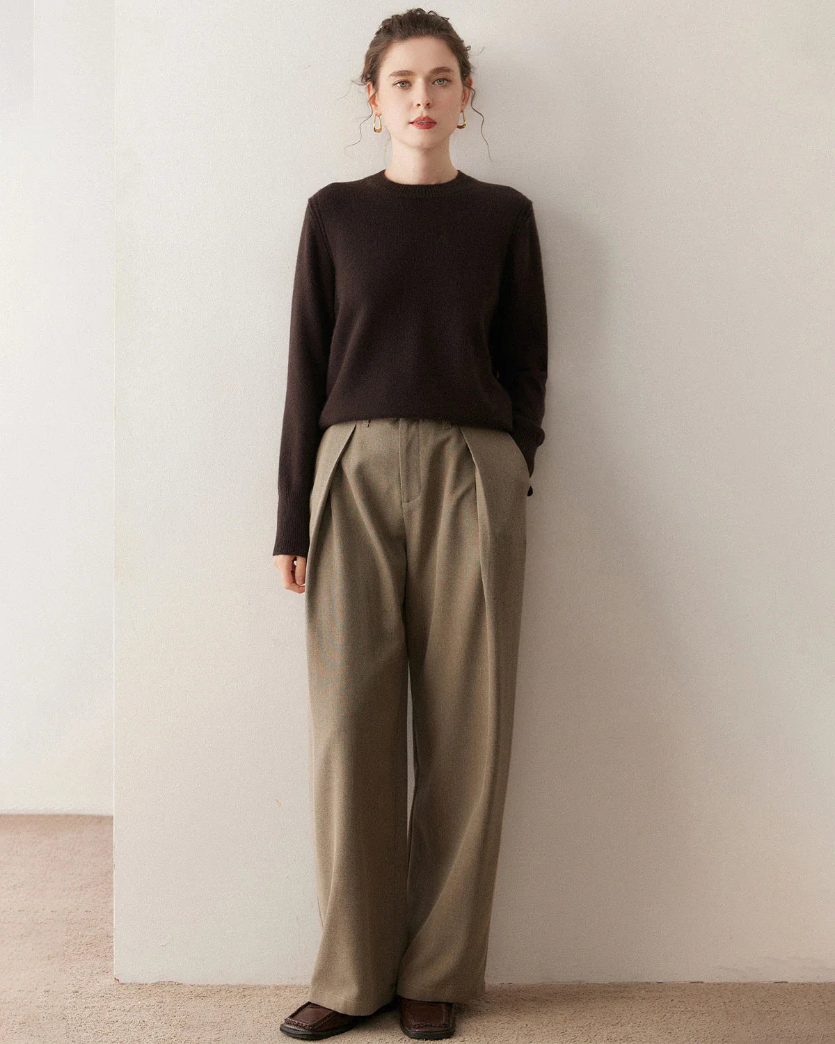 Women’s Basic Crew Neck Cashmere Sweater