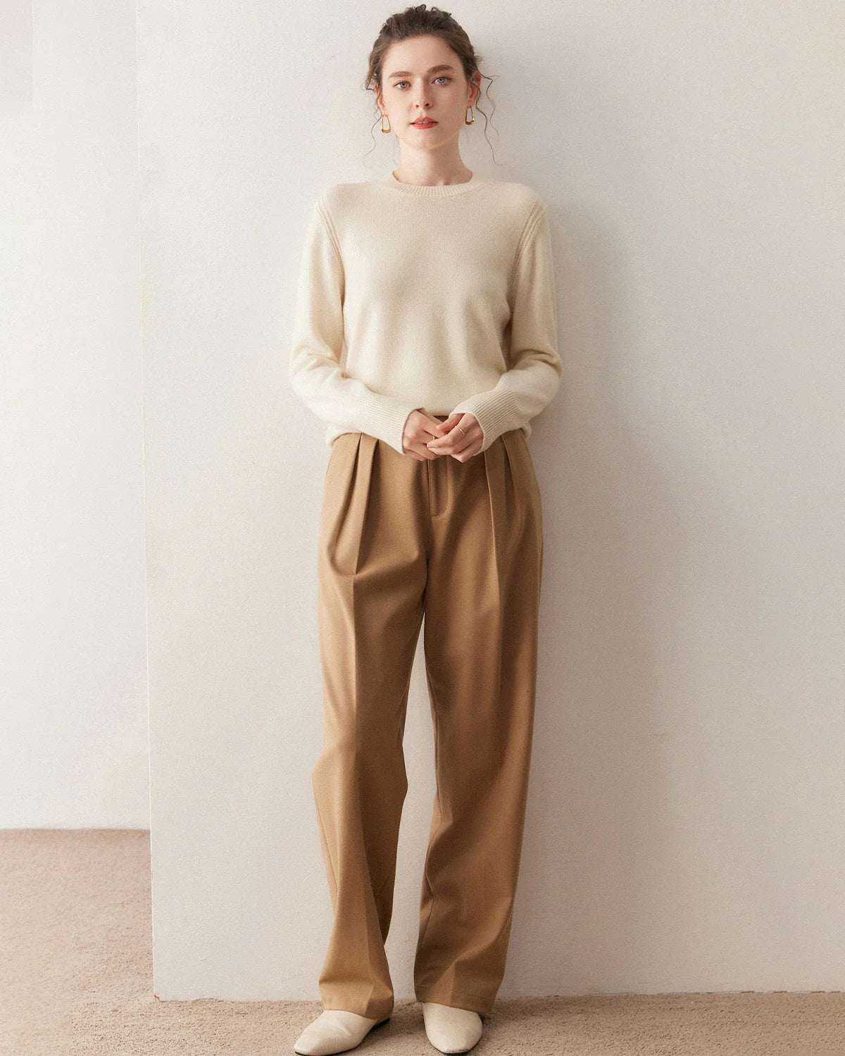 Women’s Basic Crew Neck Cashmere Sweater