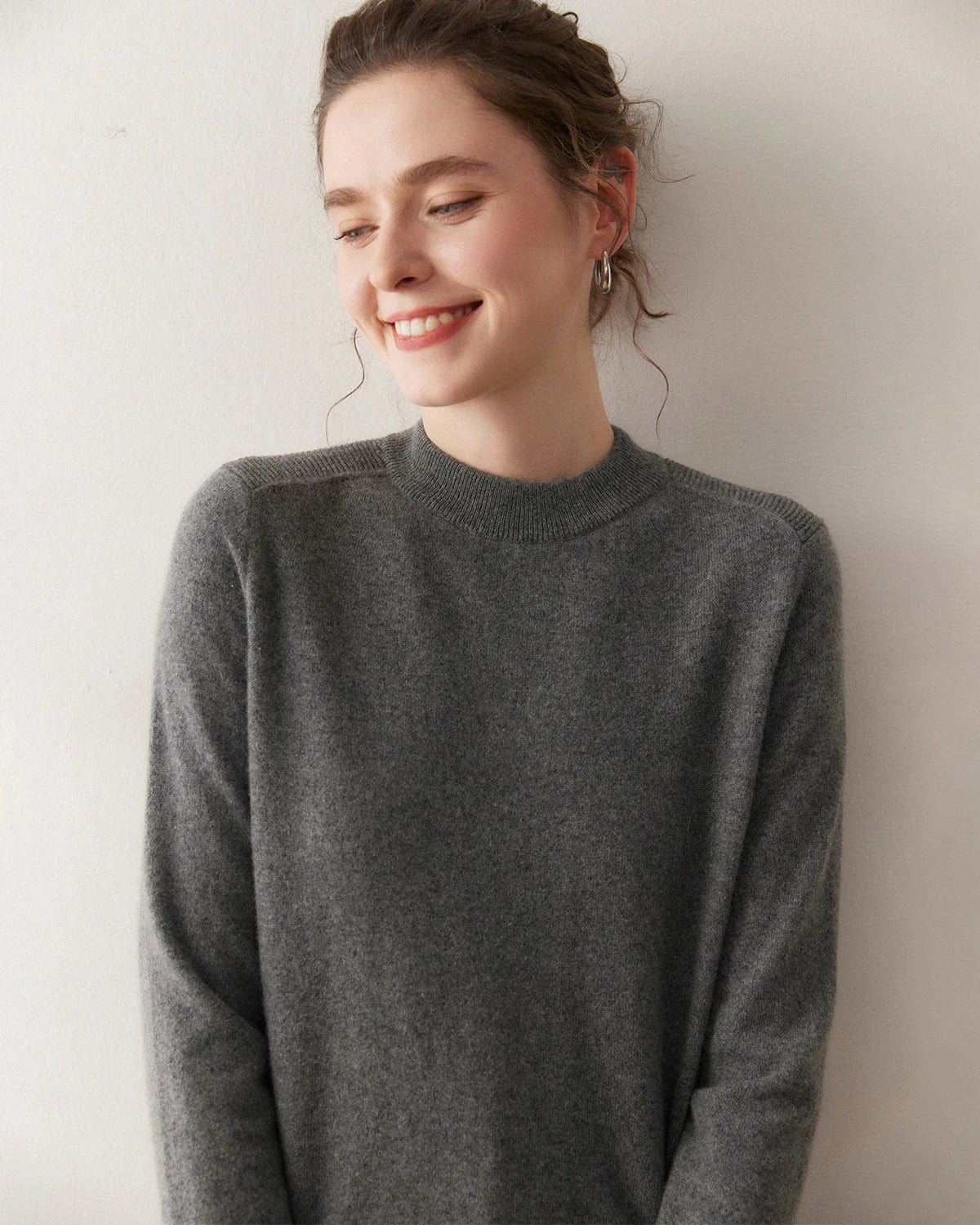 Women’s Half Mock Neck Cashmere Sweater