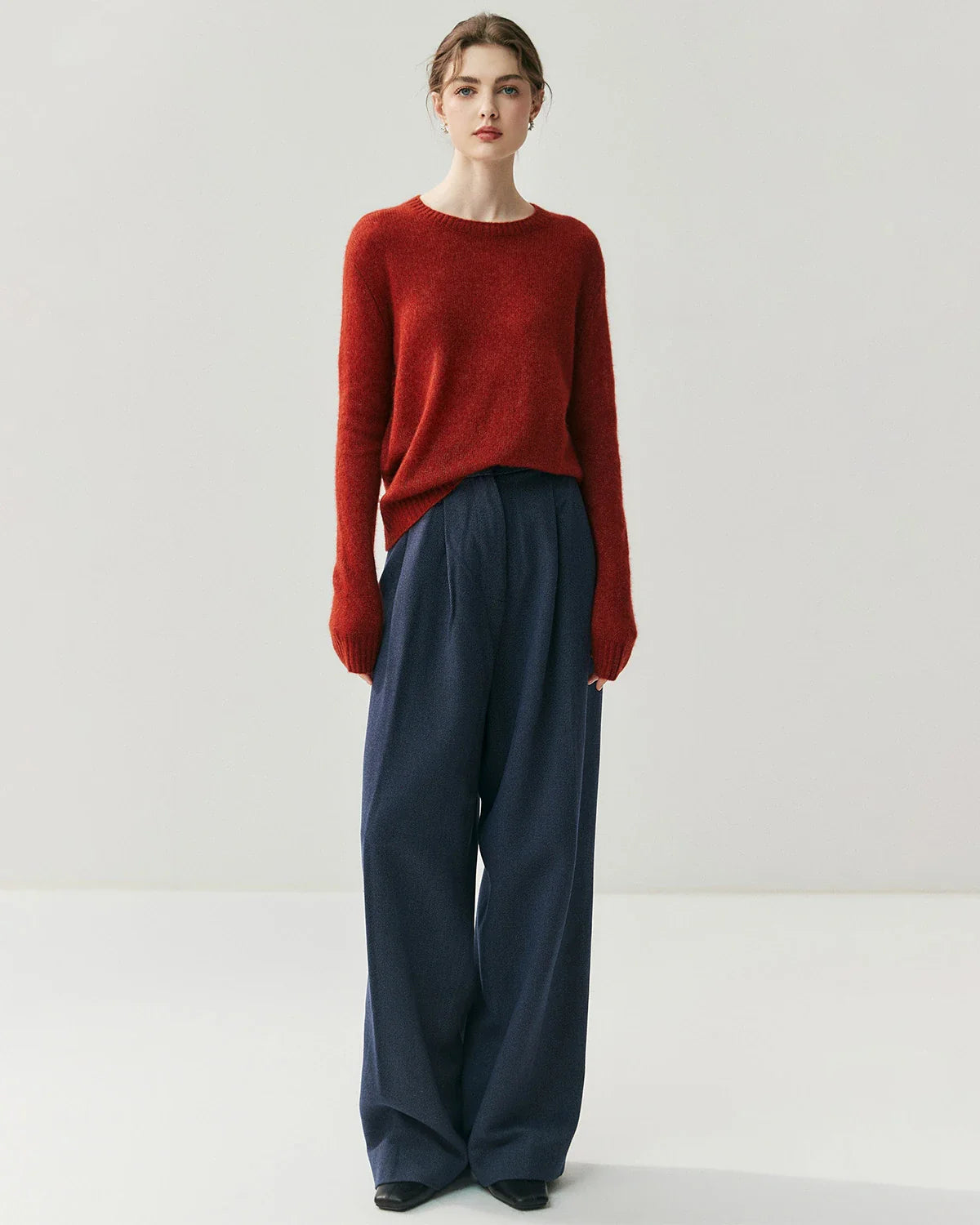 Women's Lightweight Crew Neck Cashmere Sweater