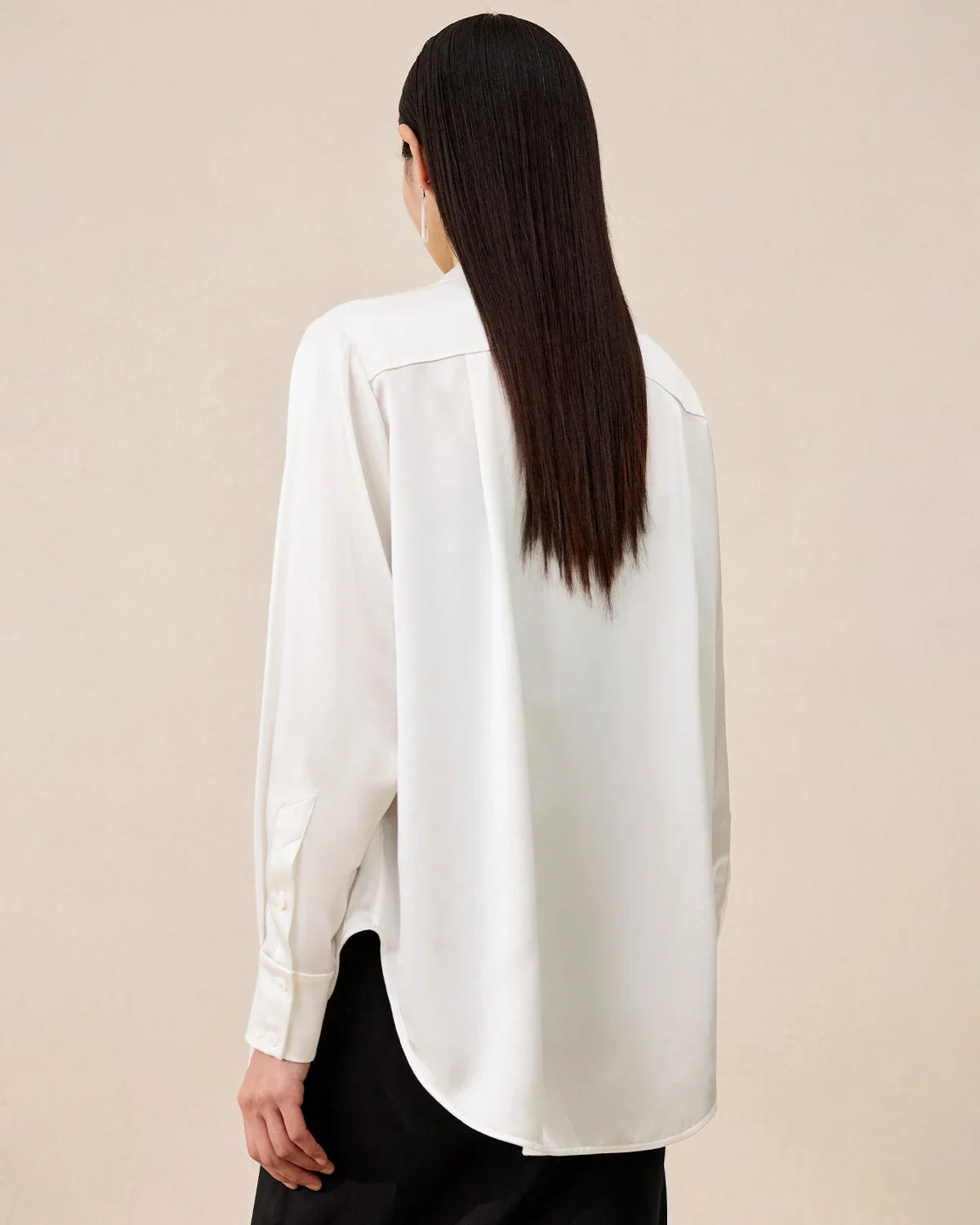 Women's Washable Silk Blouse Basic Style