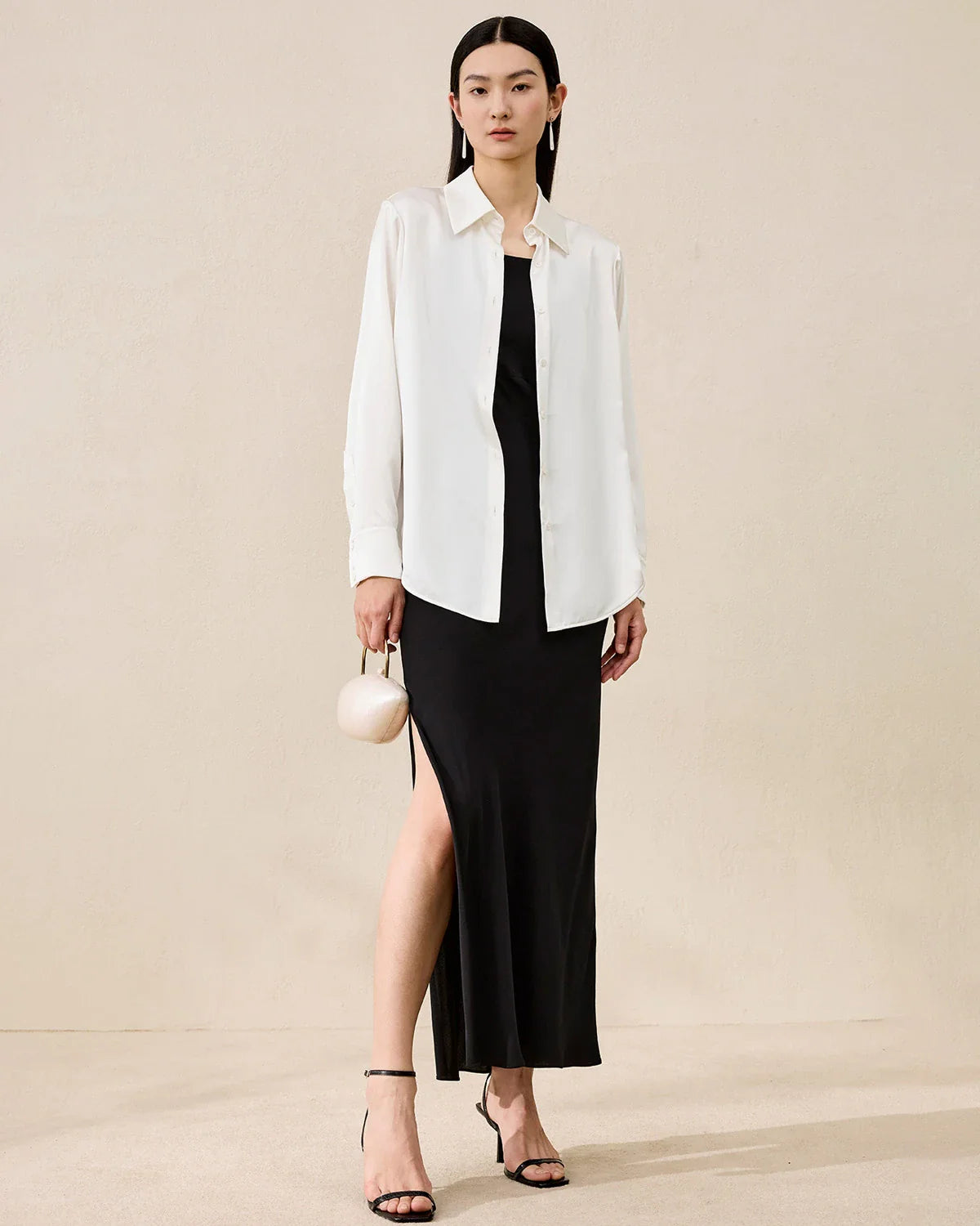 Women's Washable Silk Blouse Basic Style