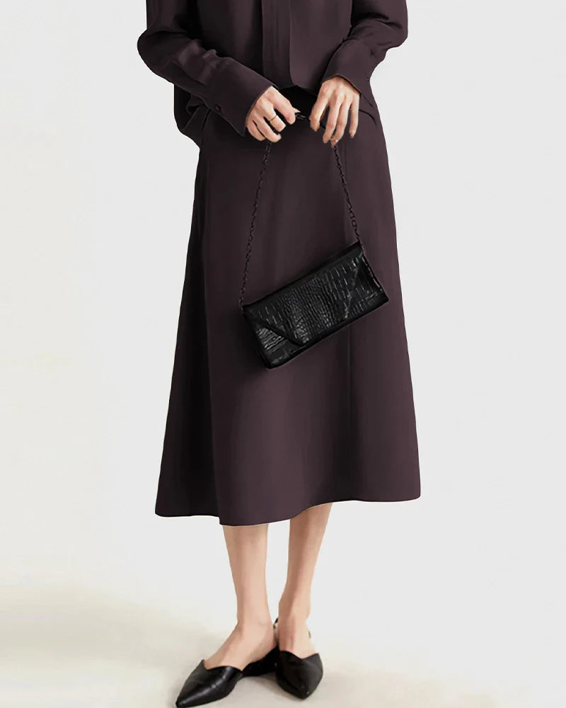 30 Momme Silk Blouse with Slit