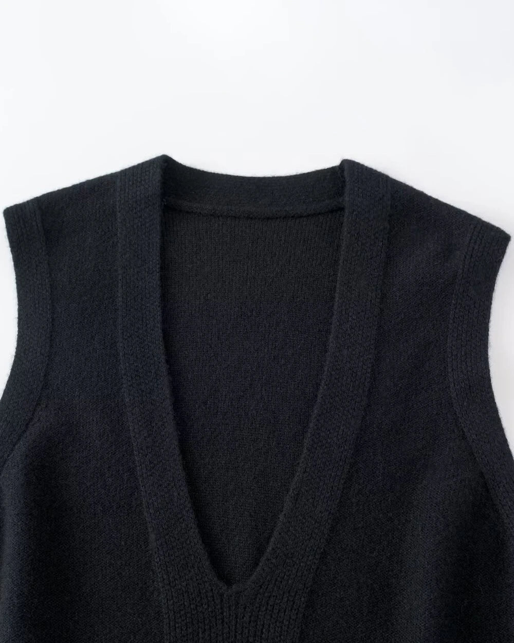 Deep V Neck Cashmere Vest