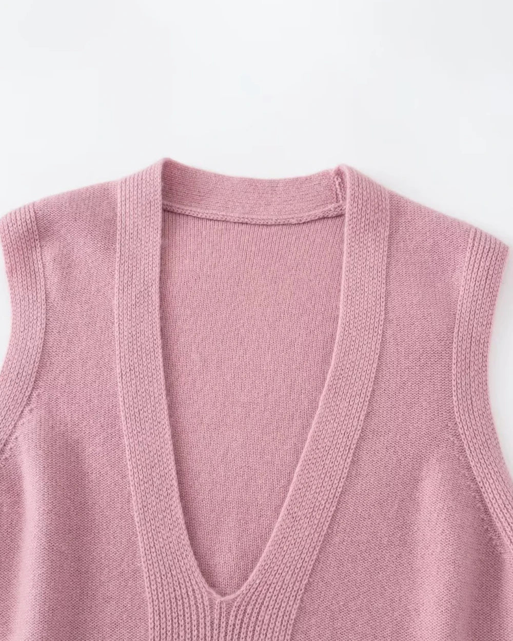 Deep V Neck Cashmere Vest