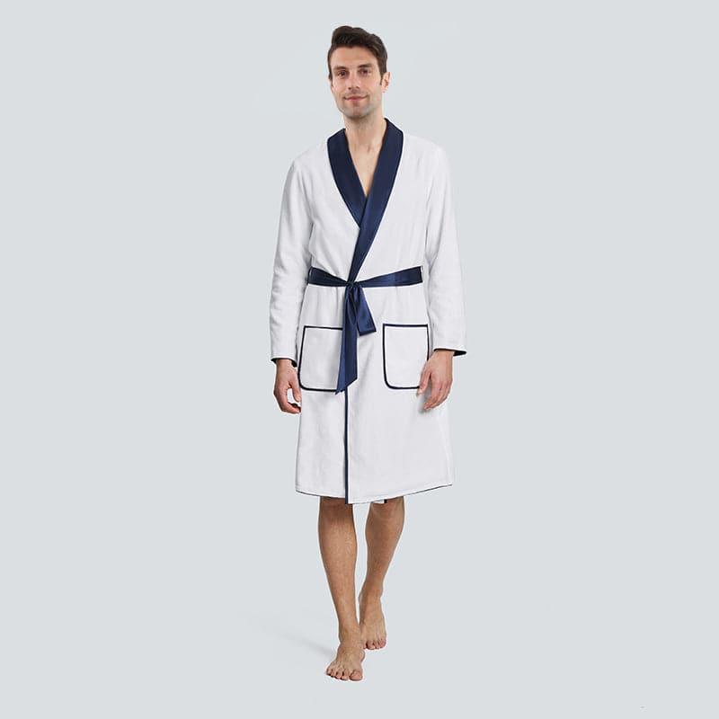 Double Side Wear Sleep Robe Men Pajamas