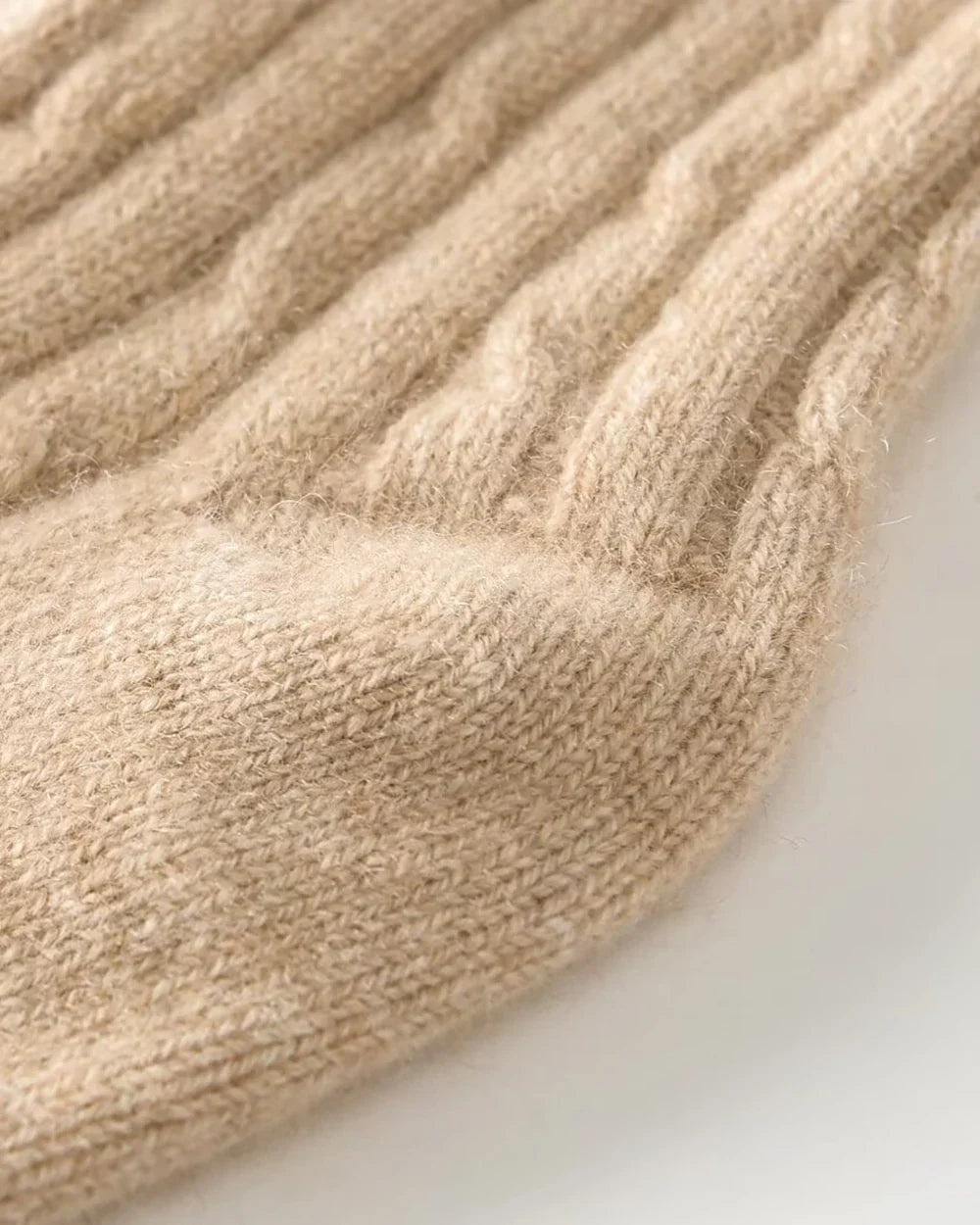 Knit Cashmere Crew Socks