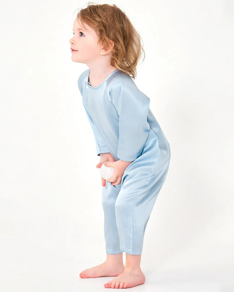 Long Sleeve Button Down Baby Silk Onesies