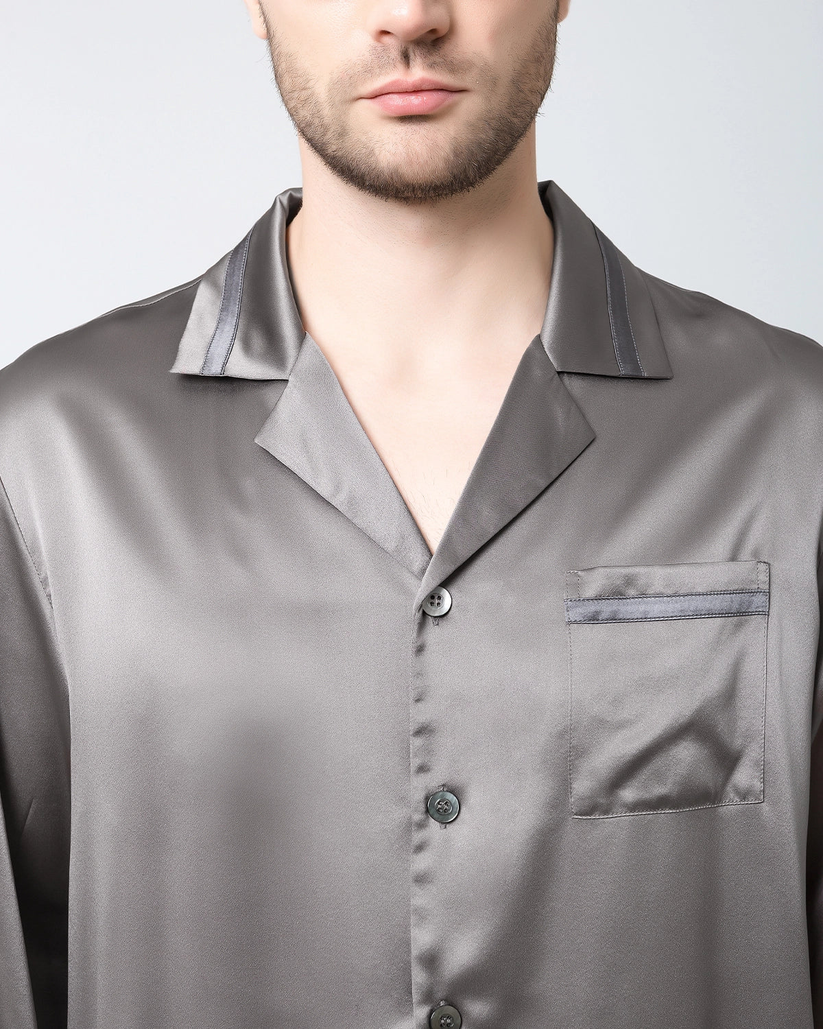 Men's Luxury Silk Loosen Pajamas