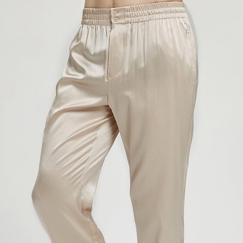 Men's Silk Pajama Pants Sleep Pants