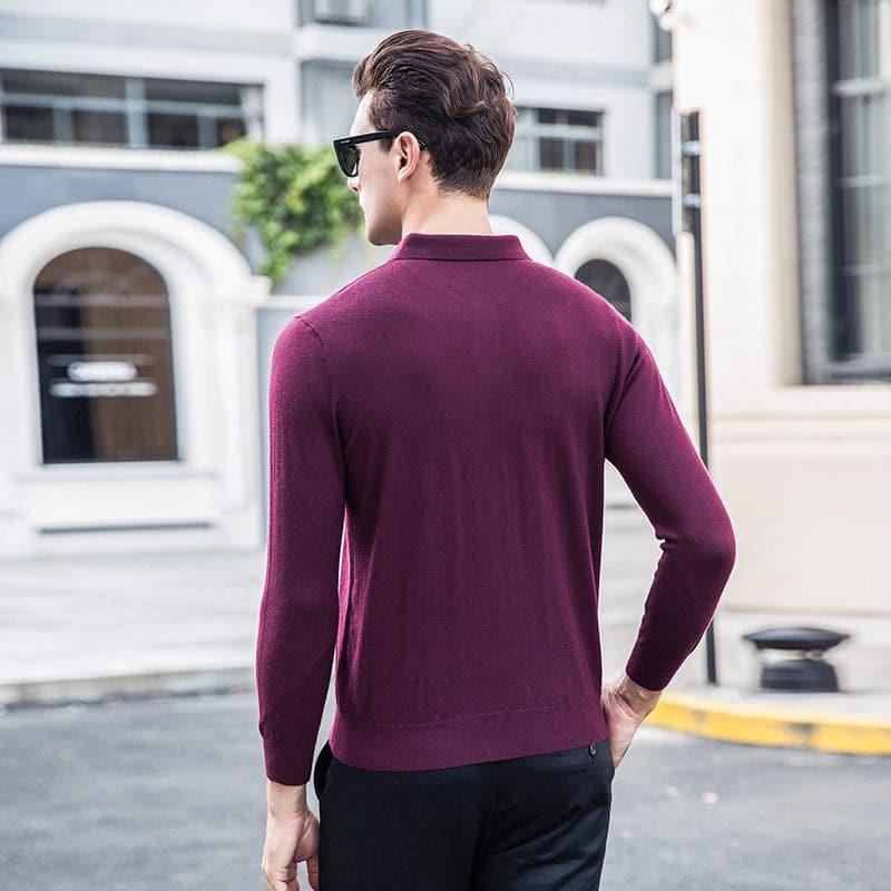 Mens Polo Cashmere Sweater