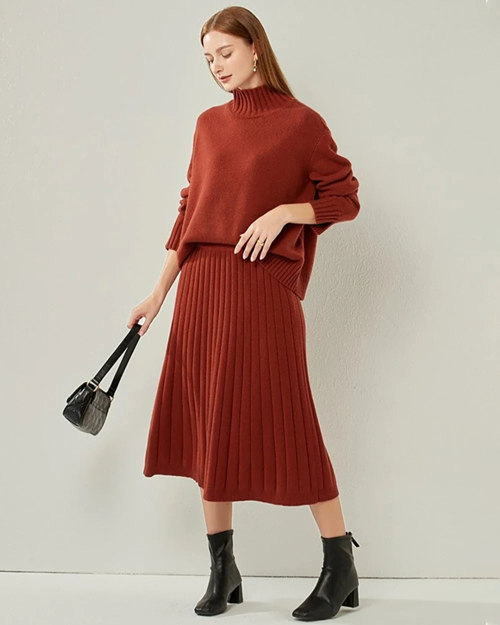 Oversized Turtleneck Cashmere Sweater