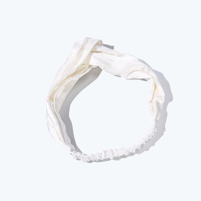 Piping Elastic Silk Hair Bands For Ladies