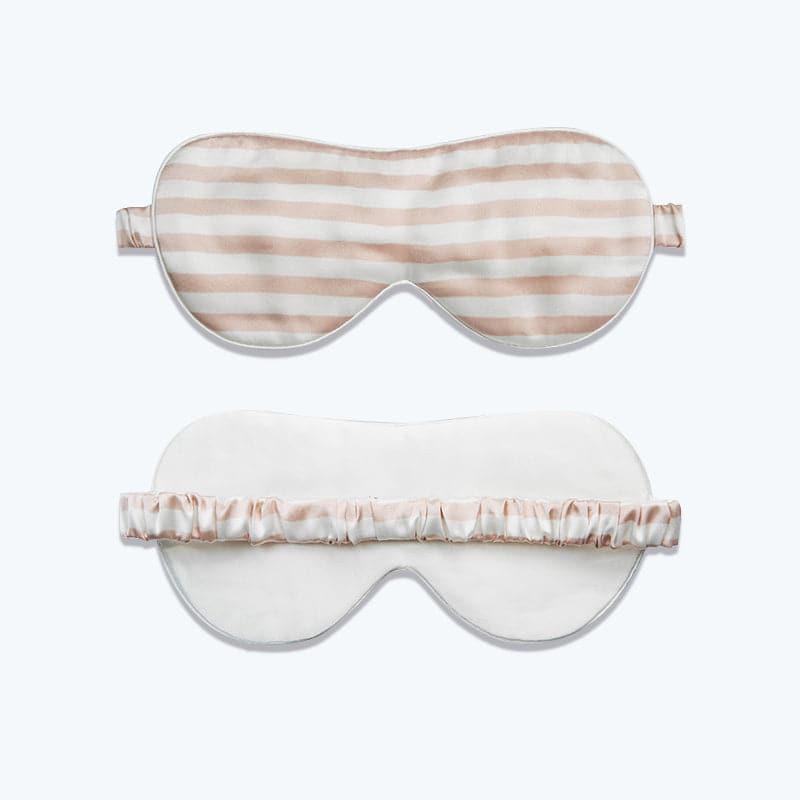 100% Pure Silk Eye Mask Stripe Pattern