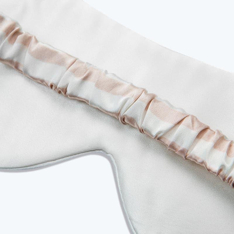 100% Pure Silk Eye Mask Stripe Pattern