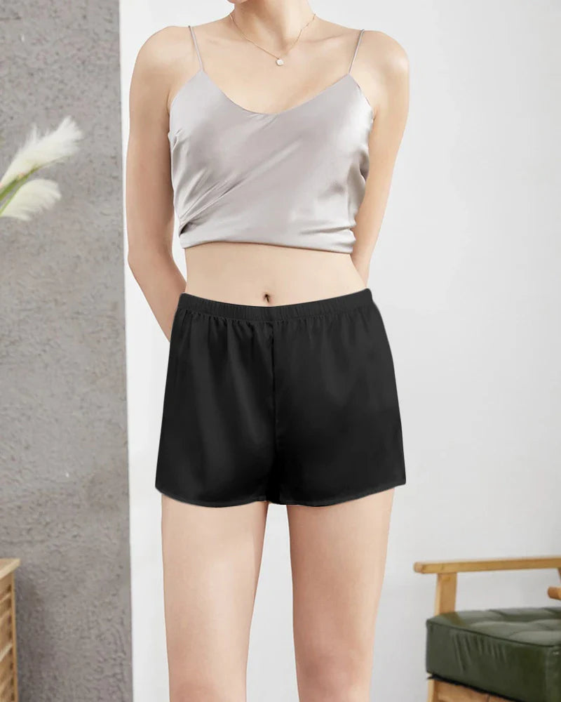 Satin Silk Women Leggings Panties Shorts
