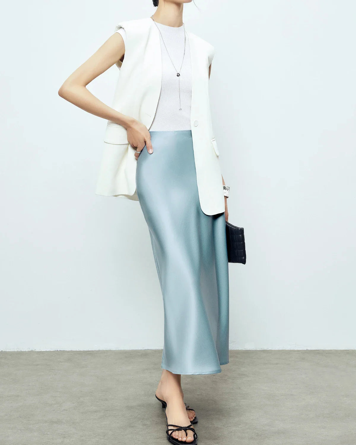22 Momme Silk Maxi Skirt