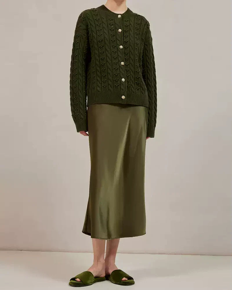 22 Momme Silk Maxi Skirt