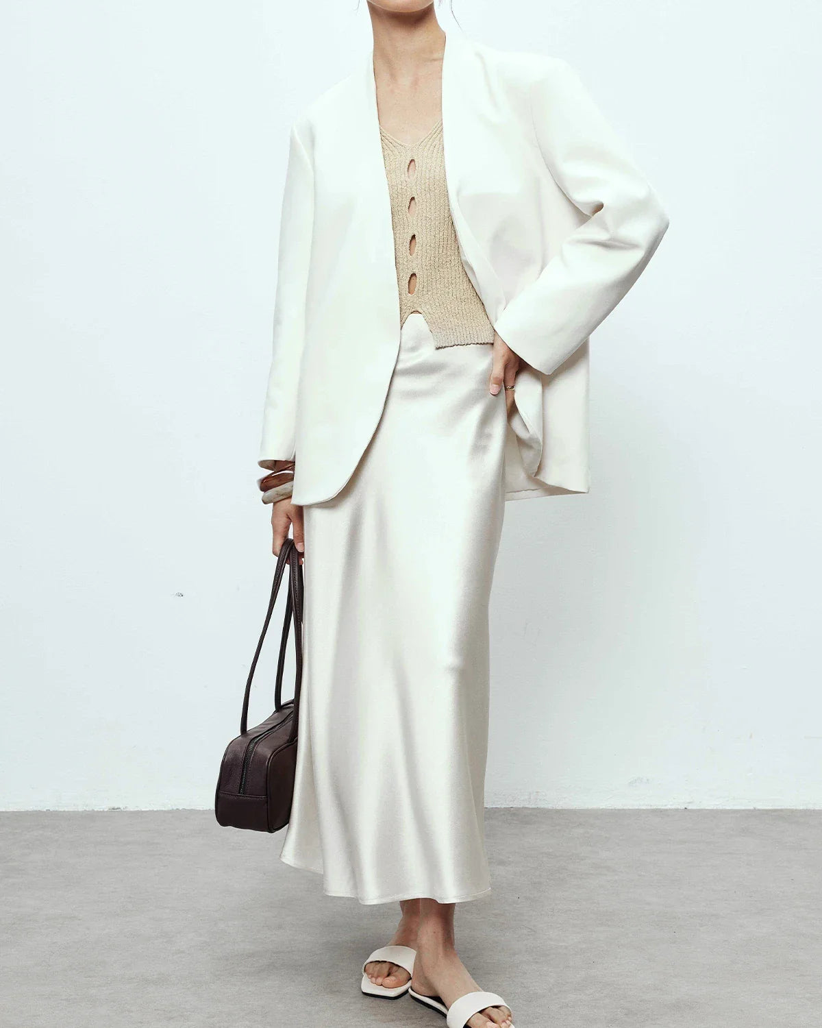 22 Momme Silk Maxi Skirt