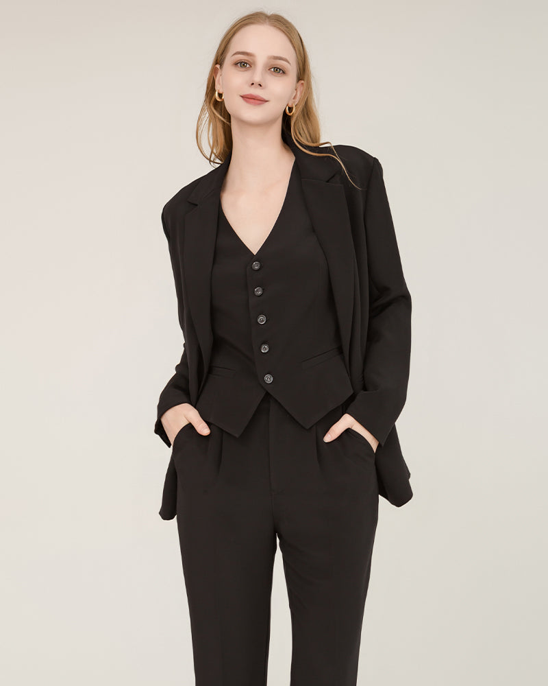 Women's Silk Suit Vest