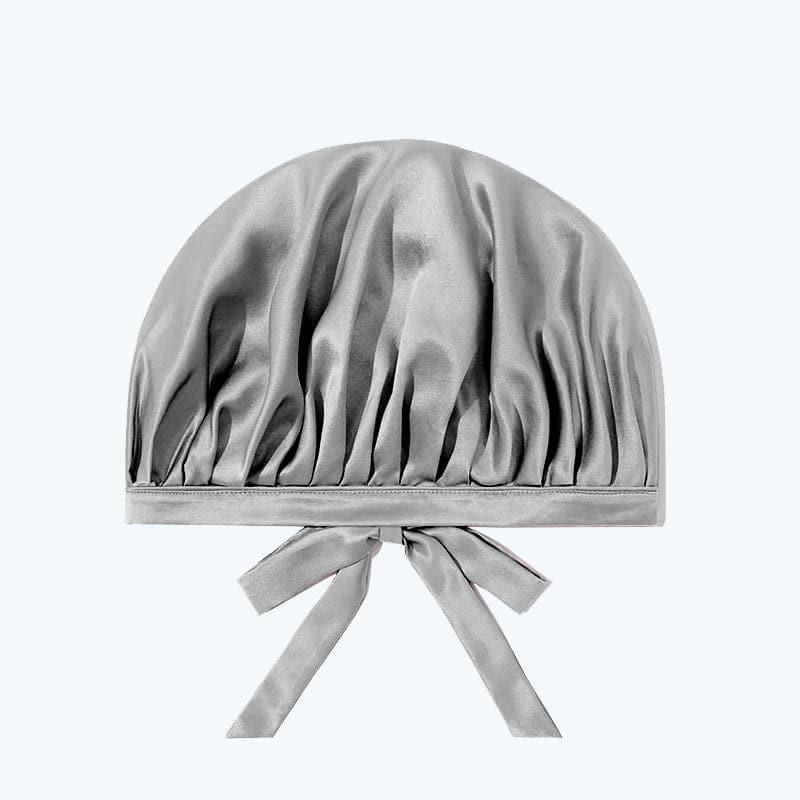 Silk Hair Care Sleep Cap With Bow Knot