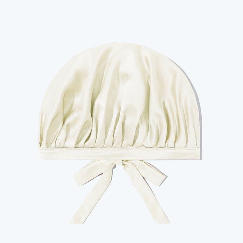 Silk Hair Care Sleep Cap With Bow Knot