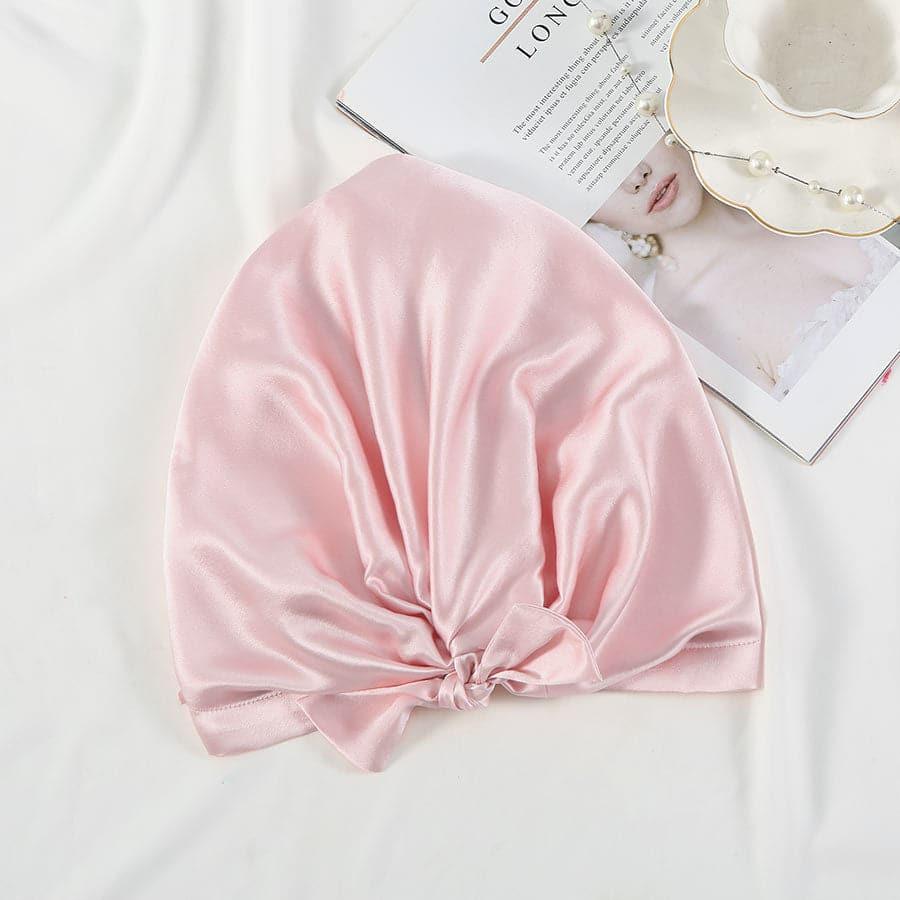 Silk Night Sleeping Cap with Ribbons