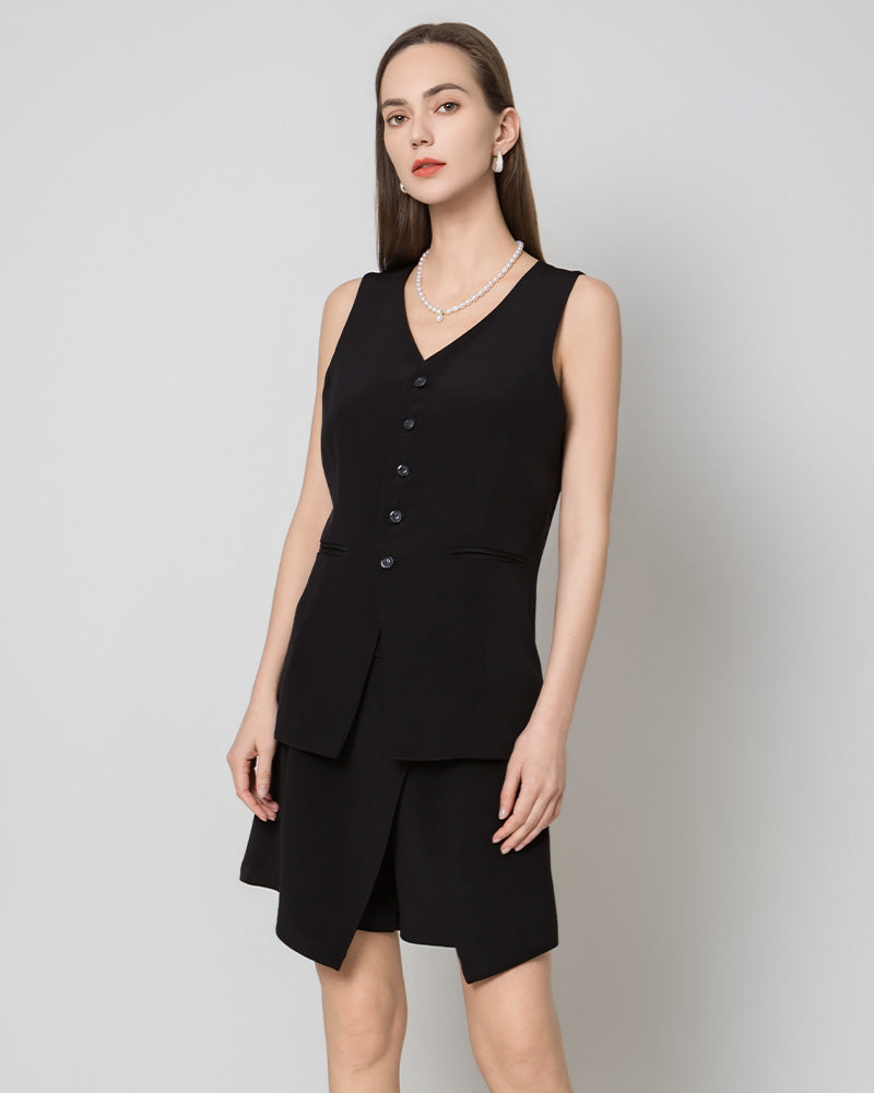 Sleeveless Ladies Silk Vest