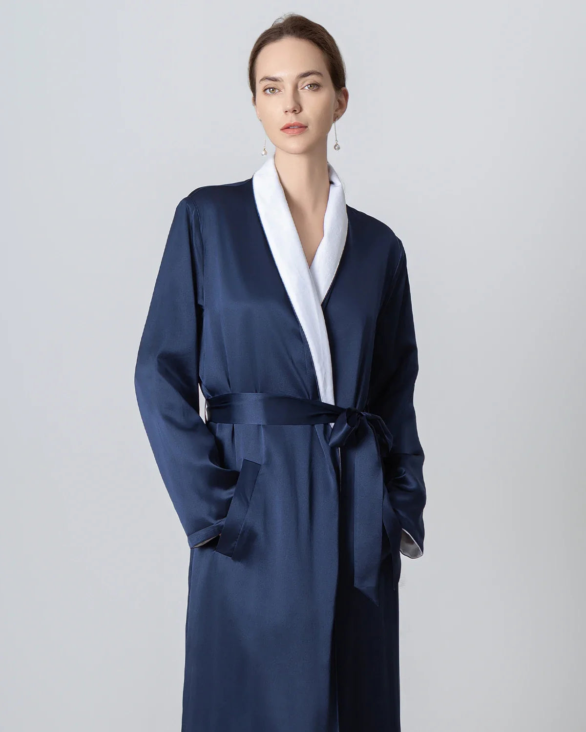 Silk and Velvet Reversible Robe