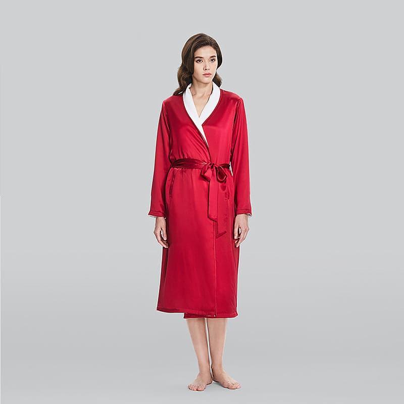Silk and Velvet Reversible Robe