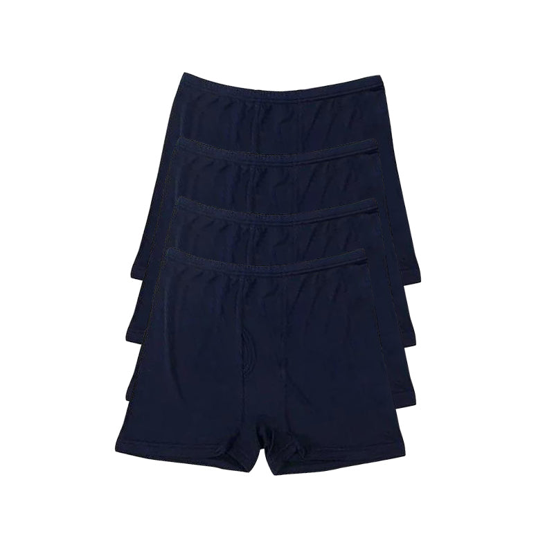 Soft Silk Knit Boxer Shorts 4Pcs for Men