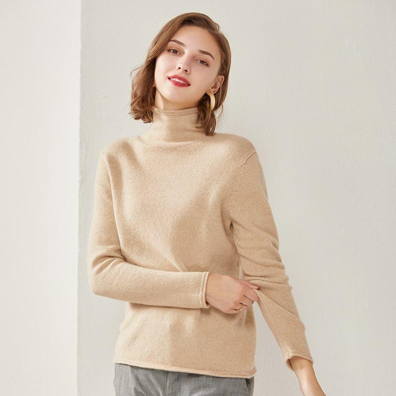 Turtleneck Cashmere Women Sweater