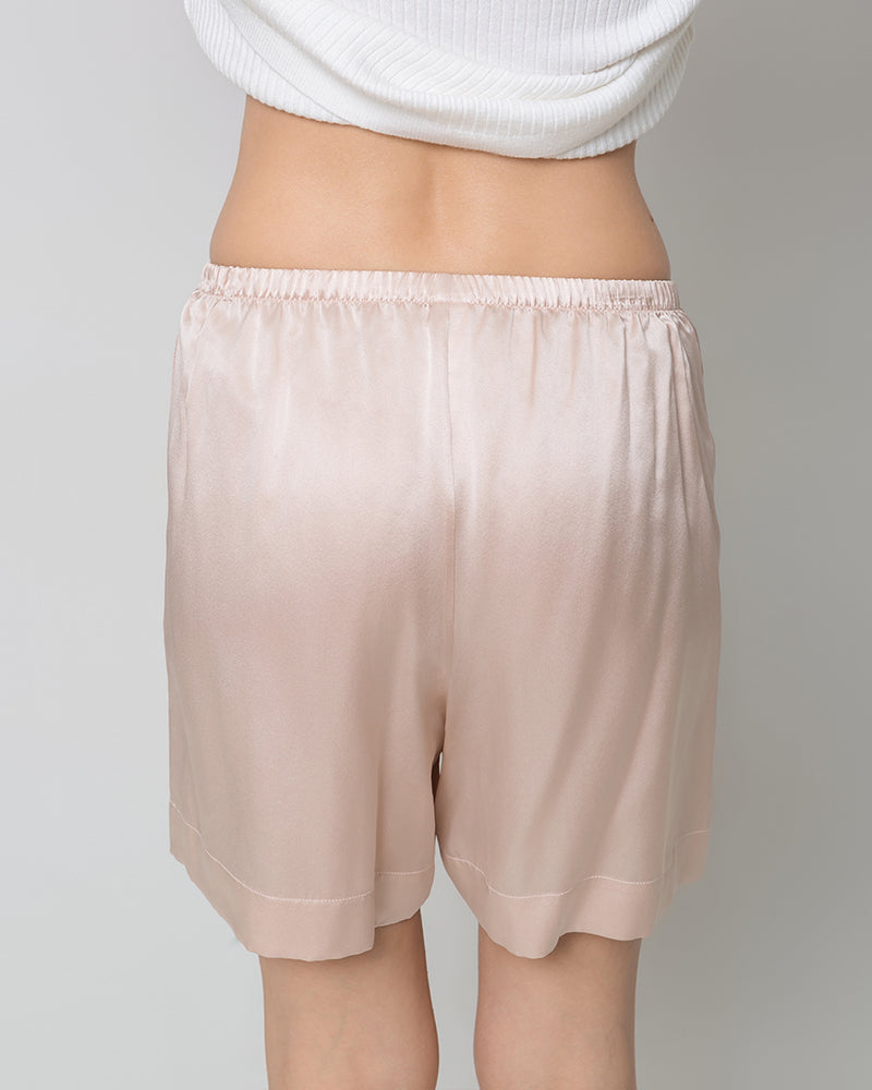 Women's Basic Silk Pajama Shorts
