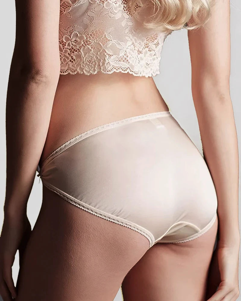 Women's Lace Silk Panties Underwear
