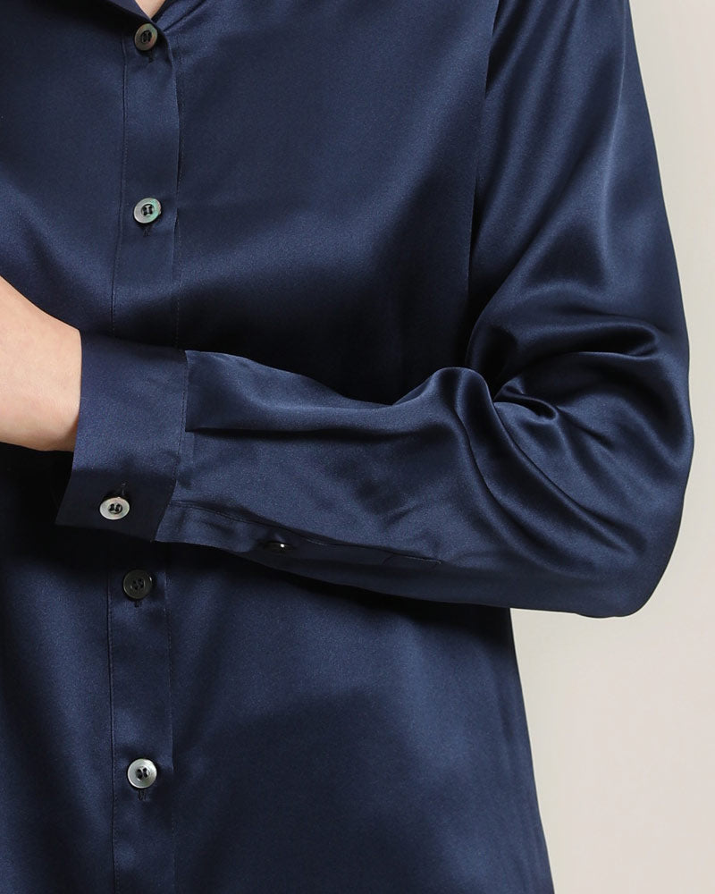 19 Momme Basic Silk Shirt for Women