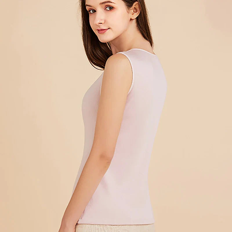 Women's Silk Velvet Thermal Vest