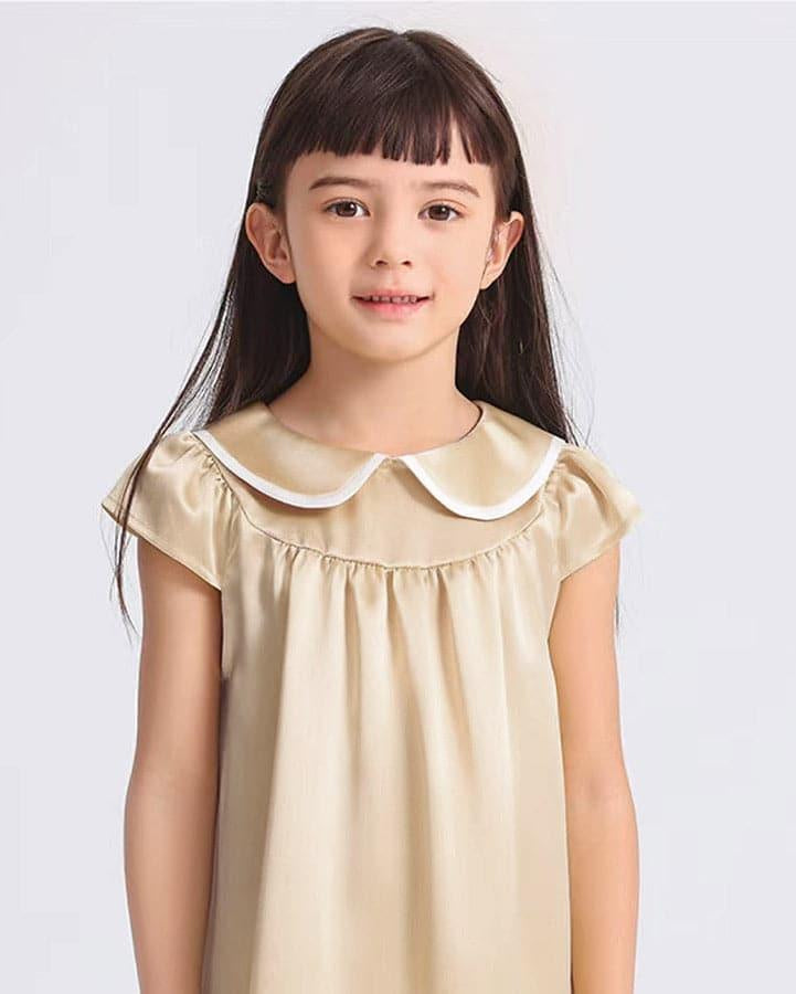 Kids Baby Girl Silk Nightgown